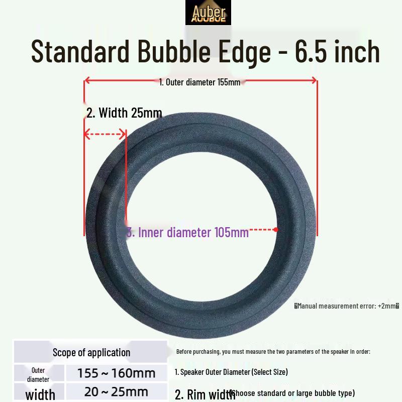 JBL Speaker Repair Foam Surround: Replacement Edge for 3/4/6/6.5/8/10/12 Inch Folding Ring