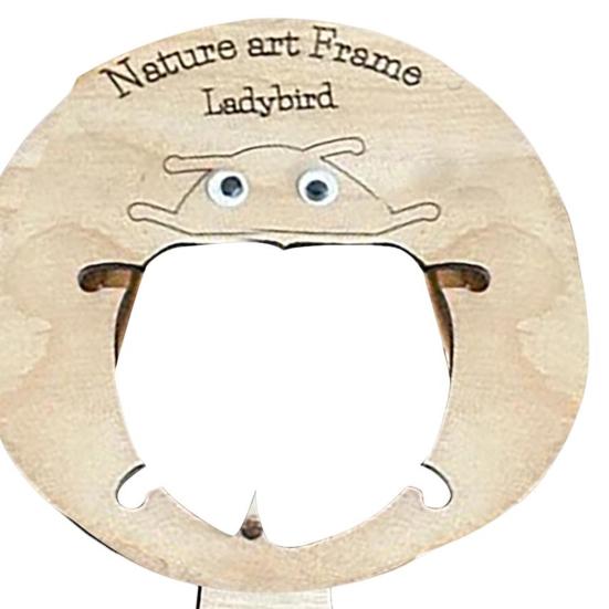 Nature Art Frame Wood Hollow Ladybug Bee Butterfly Frame Photography Prop Educational Art Tool Gift for Kids Nature Lovers