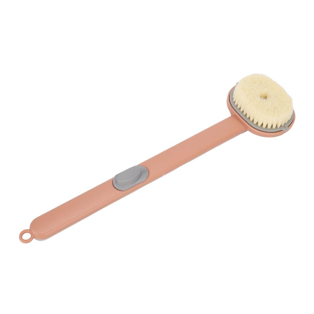 Bath Brush Long Handle Removable Brush Head Waterproof Comfortable Brush for Bathrom Pink