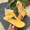 Women Sandals  Summer   Roman Style Flats Shoes Solid Color Casual Beach Flip Flops Sandals Women Shoes for Women