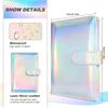 2023 Laser Budget Binder Zipper Envelopes Organizer Cash Envelopes for Budgeting Saving Money A6 Planner 6 Pockets Accessories
