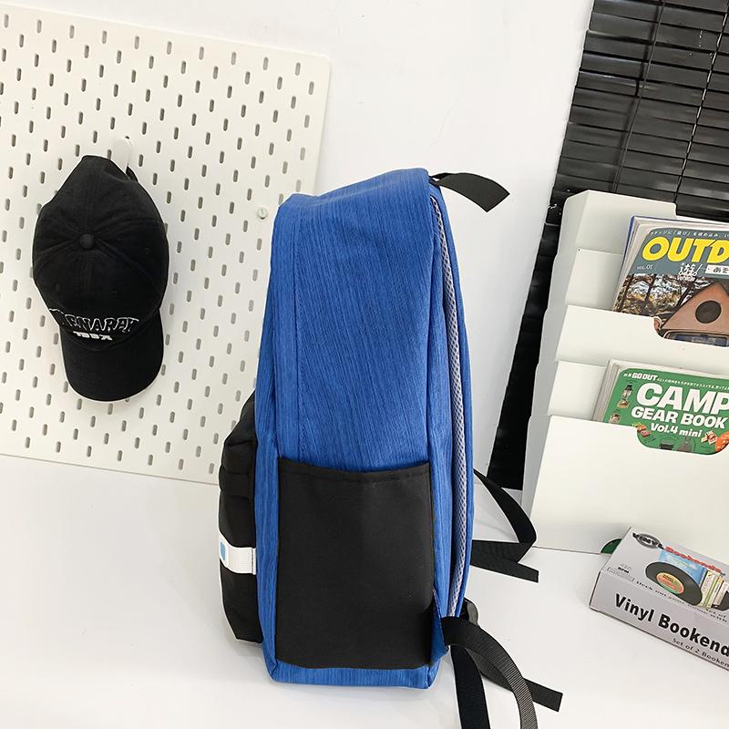 Large Capacity School Bag Color Block Multifunctional Travel Backpack Unisex Backpack