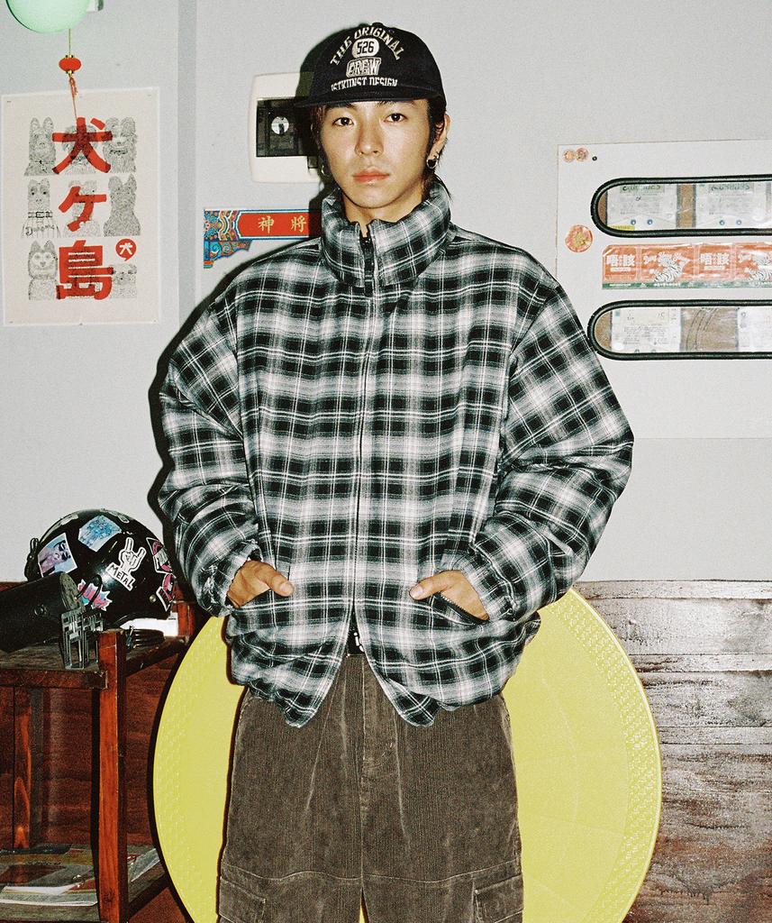 Istkunst Flannel Reversible Puffer Jacket_Black(Ik2Ewmb900A)