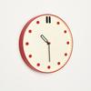Dopamine Retro Red Atmosphere Clock Japanese and Korean Design Simple Living Room Silent Punch-free Wall Clock