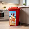 No Residue Bin Wraps Fun Animal Trash Can Stickers, Self?Adhesive Decals for Outdoor Funny Yard Decorations Garbage Can, Mailbox Storage Box