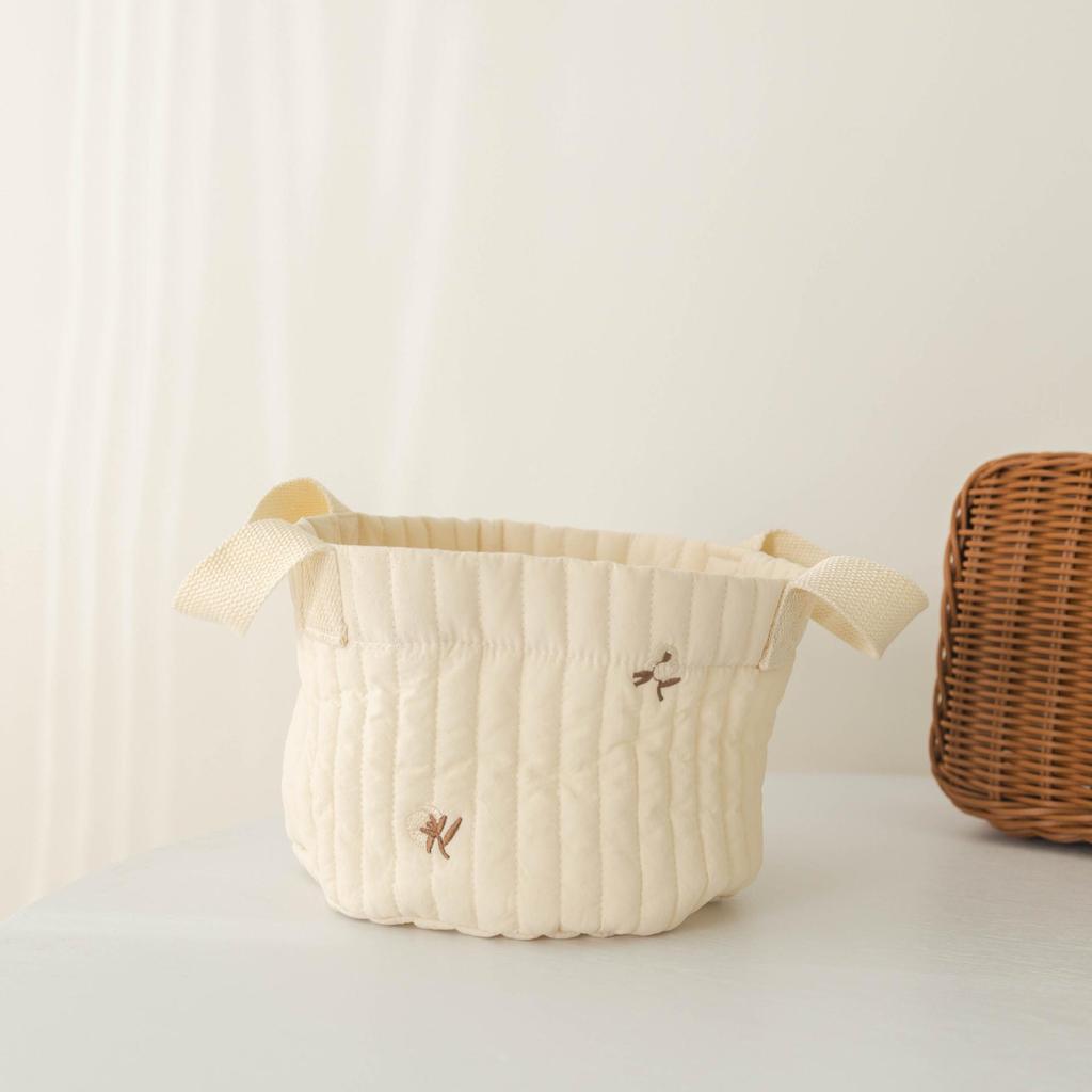 Multi-Purpose Baby Diaper and Toy Organizer Basket