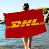 Fashion Logo D-DHL Microfiber Printed Beach Towel Mountain Climbing Yoga Beach Swimming Running Absorbent Soft Towel