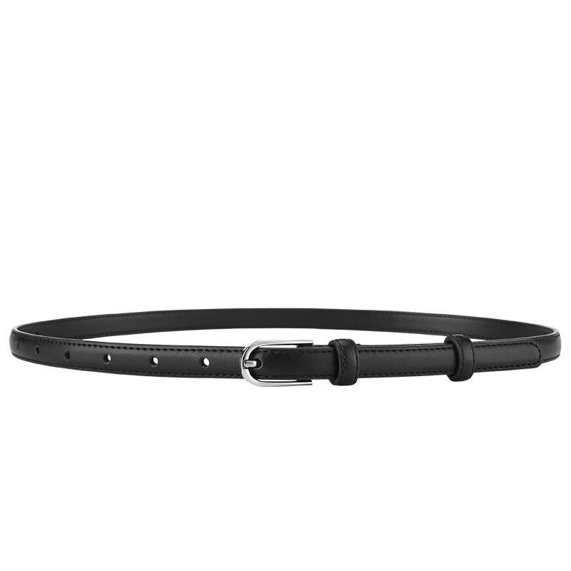 Womens Slim Leather Belt With Pin Buckle Casual Fashion Waistband Dresses Pants Office Outfits