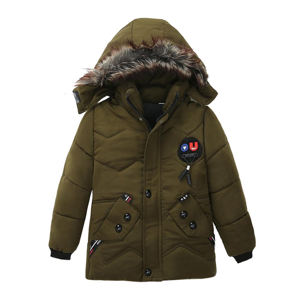 Fashion Coat Children Winter Jacket Coat Boy Jacket Warm Hooded Kids Clothes