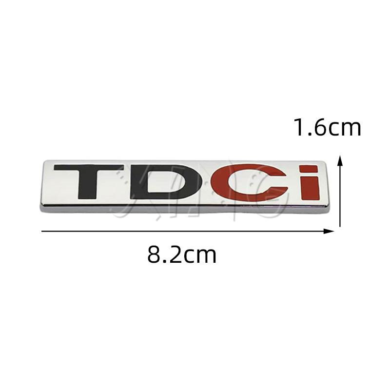 AAANN1 3D Metal TDCI Emblem for Ford Fiesta Kuga Mondeo Focus MK2 MK3 - Chrome Black Car Trunk Fender Badge Sticker