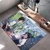 Anime Style Cityscape Carpet suitable as a non-slip mat for the living room or bedroom sofa