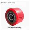 75*40mm PU with Bearings 6204 Hydraulic Pallet Truck Wheels Hand Pallet Truck Wheel