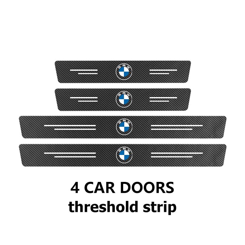 Car Door Sill Anti Collision Protect Strip Carbon Fiber Sticker For BMW M Performance Alpina M3 M5 M6 X1 X3 X4 X5 G20
