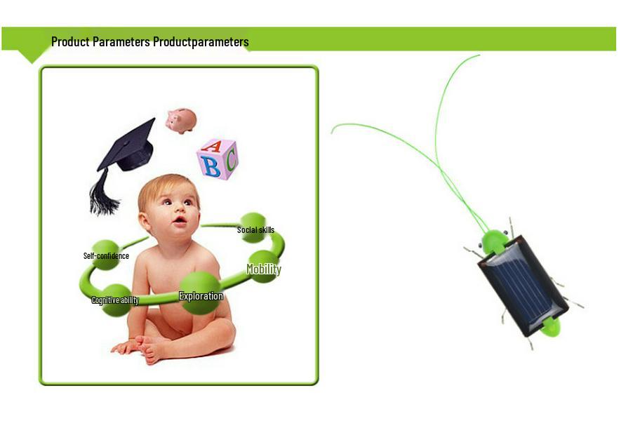 Solar-Powered Insect Toys: Creative Science Experiment Models for Children's Educational Learning