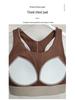 Autumn-Winter Colorblock Sports Bra: High-Intensity Support for Running & Yoga