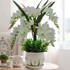 Artificial flower Phalaenopsis Vase set Fake flower plastic Home living room decoration Indoor bonsai farmhouse decor christmas