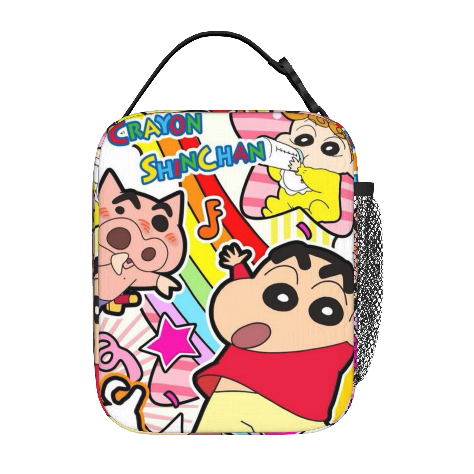 Crayon Shin-chan Snack Bag Naughty Shin Boy (42) New Harajuku Design Multi-Function Heat Preservation Lunch Bag One Size