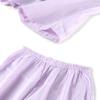 Diosn Long Sleeve Pajama Double Gauze with Plum Embroidery and Open Perfect for and Travel Size M Women's Set, Lace, Front, 100% Cotton, Spring,