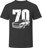 70 Boss 302 Collector Vintage Car Drawing Portrait T-Shirt