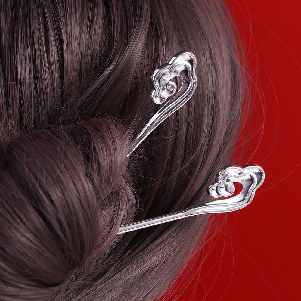 New Headwear Ancient Style Hair Clip Women Hair Stick Cloud Shape Chinese Hair Fork Hanfu Hairpins