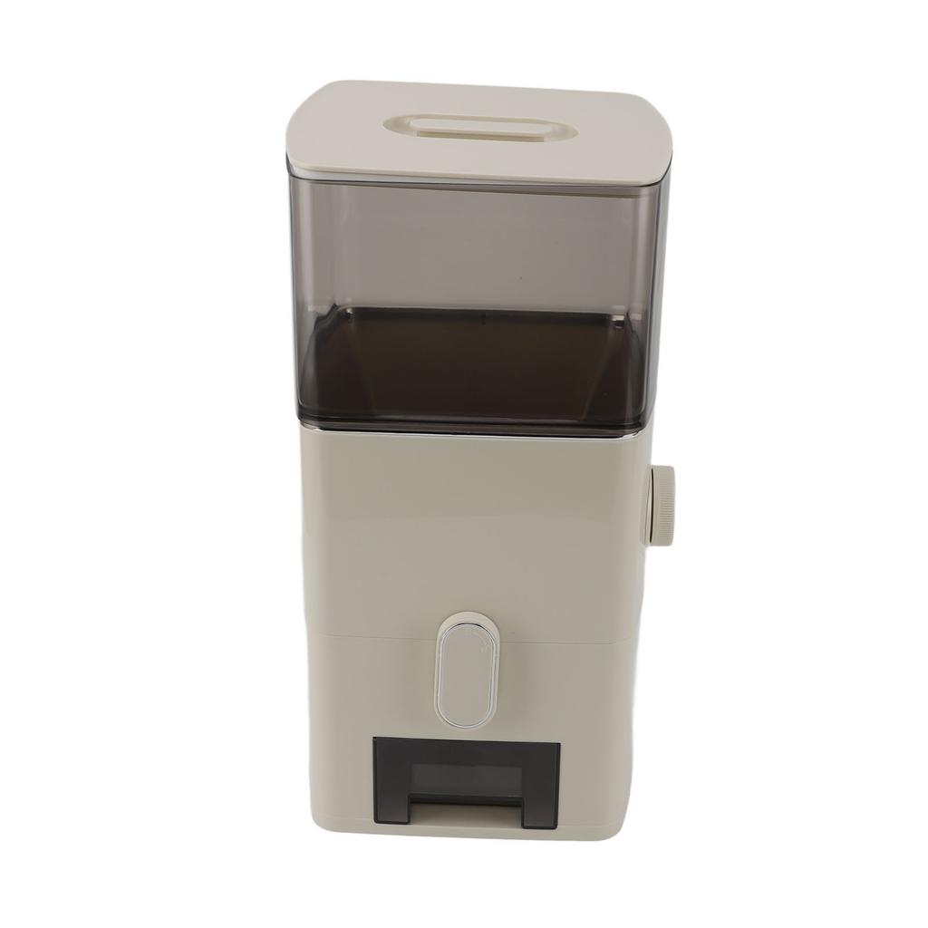 Rice Dispenser 13.2lb Capacity Transparent Window Dry Food Storage Container with Measuring Cup for Kitchen Flour Sugar