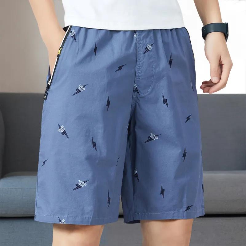 Men's Summer Shorts Cotton Knee Beach Pants Golf Plaid Zipper Pocket Y2K Swim Beach Relaxed Fit Jogger Shorts