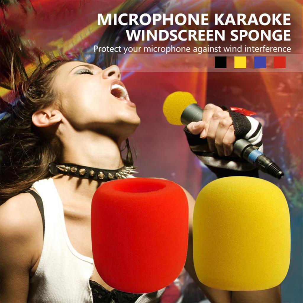 1pc Thicken Handhel Microphone Foam Mic Cover Professional Studio WindScreen Protective Grill  Soft Sponge Microphone Cap