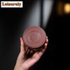 210ml Handmade Yixing Purple Clay Teapot Handmade Carved Handuo Pot Raw Ore Purple Zhu Mud Kettle With Infuser Zisha Tea Set Tea