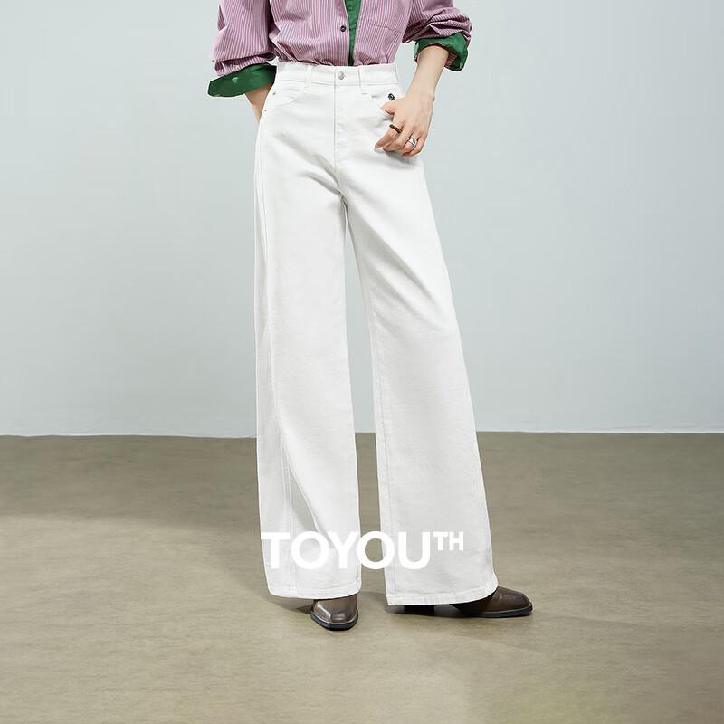 Chuyu Women s Elastic Wide-Leg Jeans 29