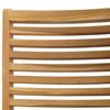 Chair 2 Pcs Brown 64.5 X 52 X 108 Cm Solid Wood Teak