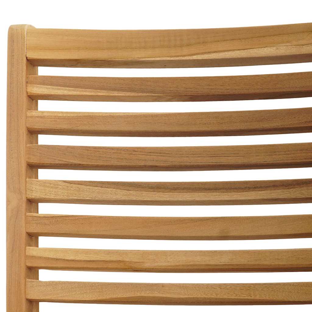 Chair 2 Pcs Brown 64.5 X 52 X 108 Cm Solid Wood Teak