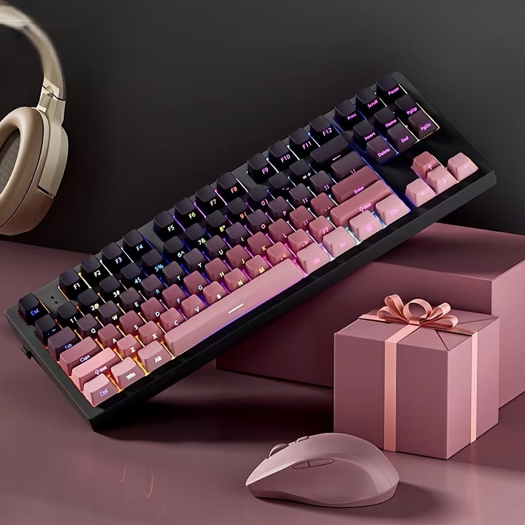 Gradation Keycaps Cartoon 133 Keys PBT Keycap Mechanical Keyboards Caps for 6.25U Keyboards Gaming Accessories