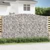 VidaXL Arched Gabion Basket 400x30x220-240 Cm Galvanized Iron 153411