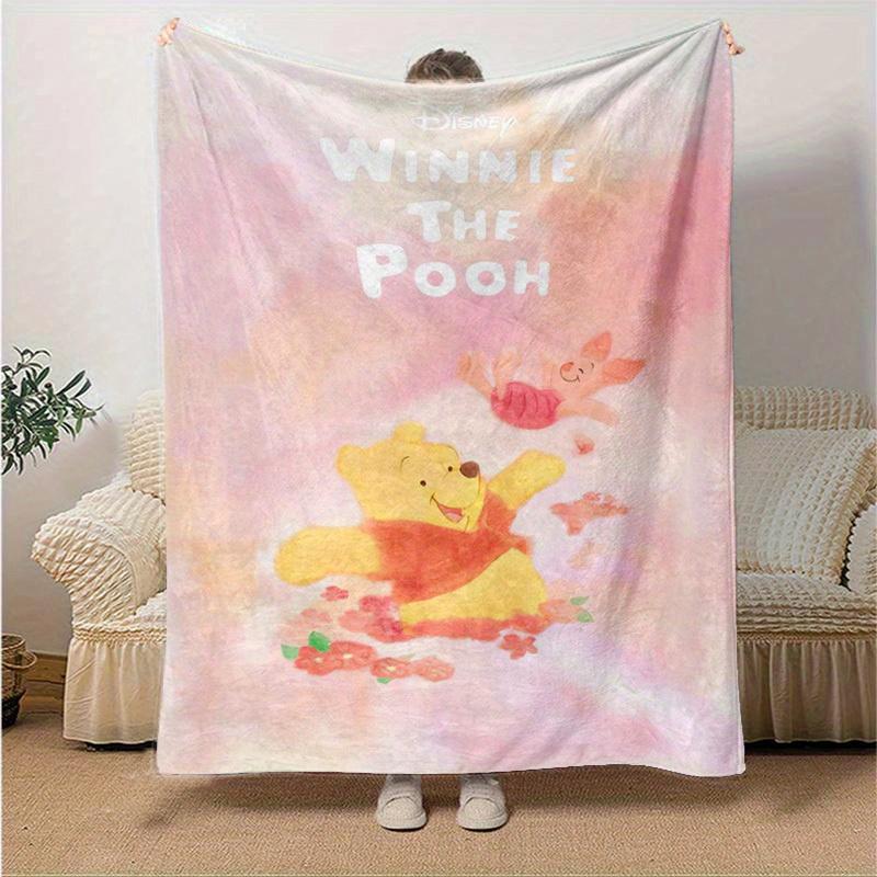 1pc, Disney Winnie The Pooh Throw Blanket Soft & Cozy Blanket for Friends Perfect Gift for Birthday, Christmas, Valentine's Day Ideal