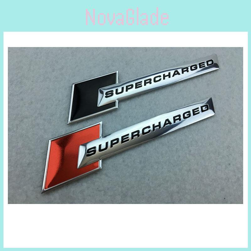 Styling Car Aluminum Stickers Supercharged Decal Emblem Badge Sticker For