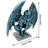 Decorações de Gárgula Alada Estátua de Gárgula Alada Gárgula Sentado Diabo Resina Jardim Escultura Gótica Pátio Externo