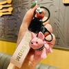Bulldog Whimsical French Keychain Adorable Resin Dog Pendant For Cars Bags And