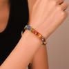 Handgefertigtes Murano Millefiori Kristallperlenarmband im geometrischen Stil für Modebegeisterte