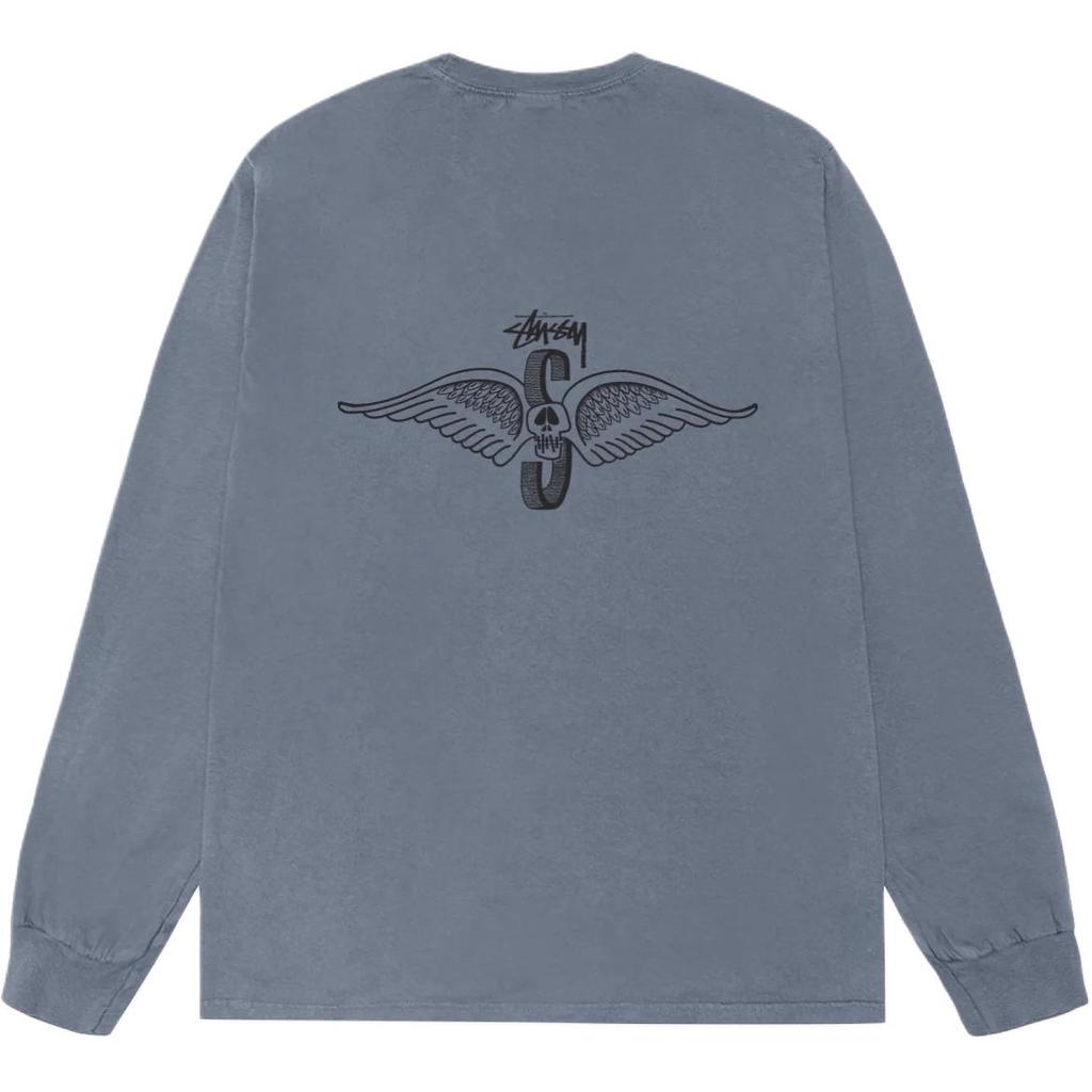 Stussy Skull Wings Long Sleeve Tee Pigment Dyed 1995115