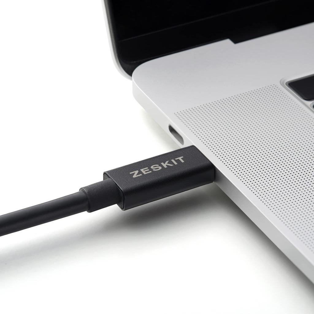 Zeskit Ninja Series Thunderbolt 4 Compatible (Intel Certified) Cable, 40Gbps, 100W, Passive, 0.8m, USB4/USB3