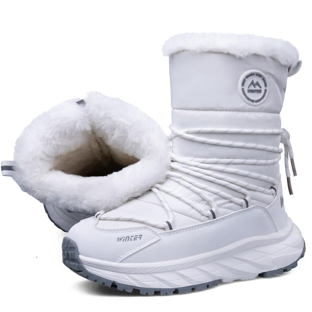 Snow Boots for Women Waterproof Anti Slip Warm and Thick Midsole Boots Suitable for -19 ° To -37 °