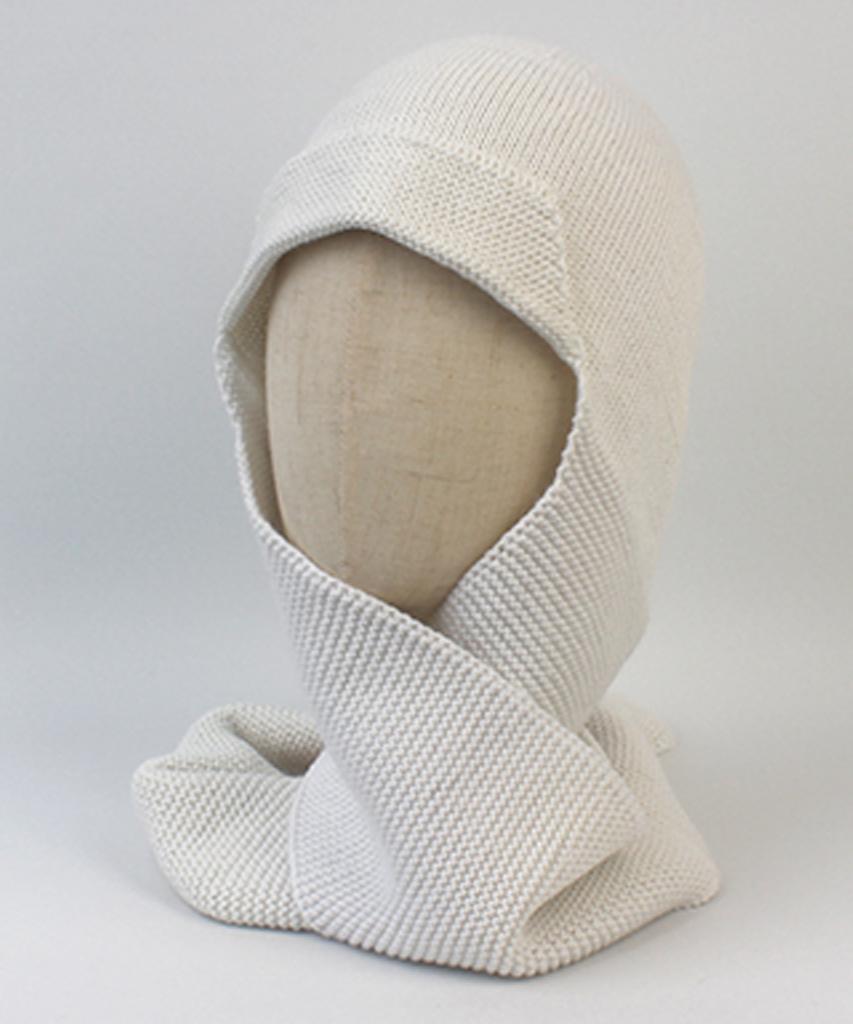 Yunibeosyeolkemiseuteuli Wool Ivory Brim Muffler Beanie