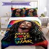 Bob Marley Quilt Cover Set Suitable for Playroom Soft Fabric Christmas Gift