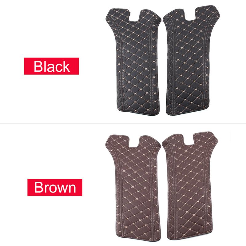 For Toyota RAV4 XA50 - 2022 2023 PU Leather Car B-pillar Protector Pad Anti-dirty Seat Belt Car-Door Mat Cover