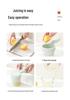 Compact Manual Juicer: Portable Fruit Squeezer & Pulp Separator