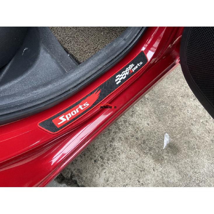 Auto Accessories Rubber Car Door Sill Guards Scuff Plate Protector Strip Sticker