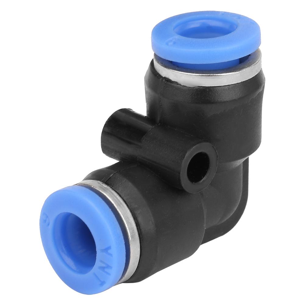 

10 шт. Пластиковый равносторонний угол Быстроразъемное пневматическое соединение Трубка воздушного шланга Нажимной фитинг PV6 (6мм)