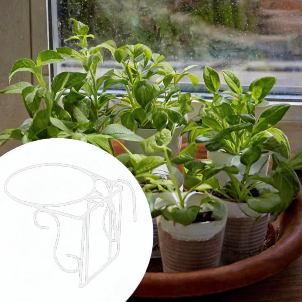 Donica na balustradę, wisząca kosz, doniczka, sztuka żelaza, wielofunkcyjna, stojak ekspozycyjny na doniczki