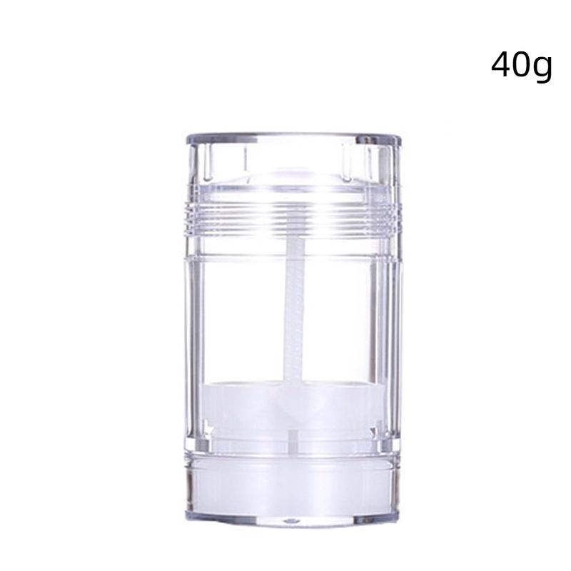 1 Pcs 40/75G Empty Balm Container Refillable Plastic Twist-Up Bottle For Diy Natural Crystal Deodorant Stick Cosmetics Tube