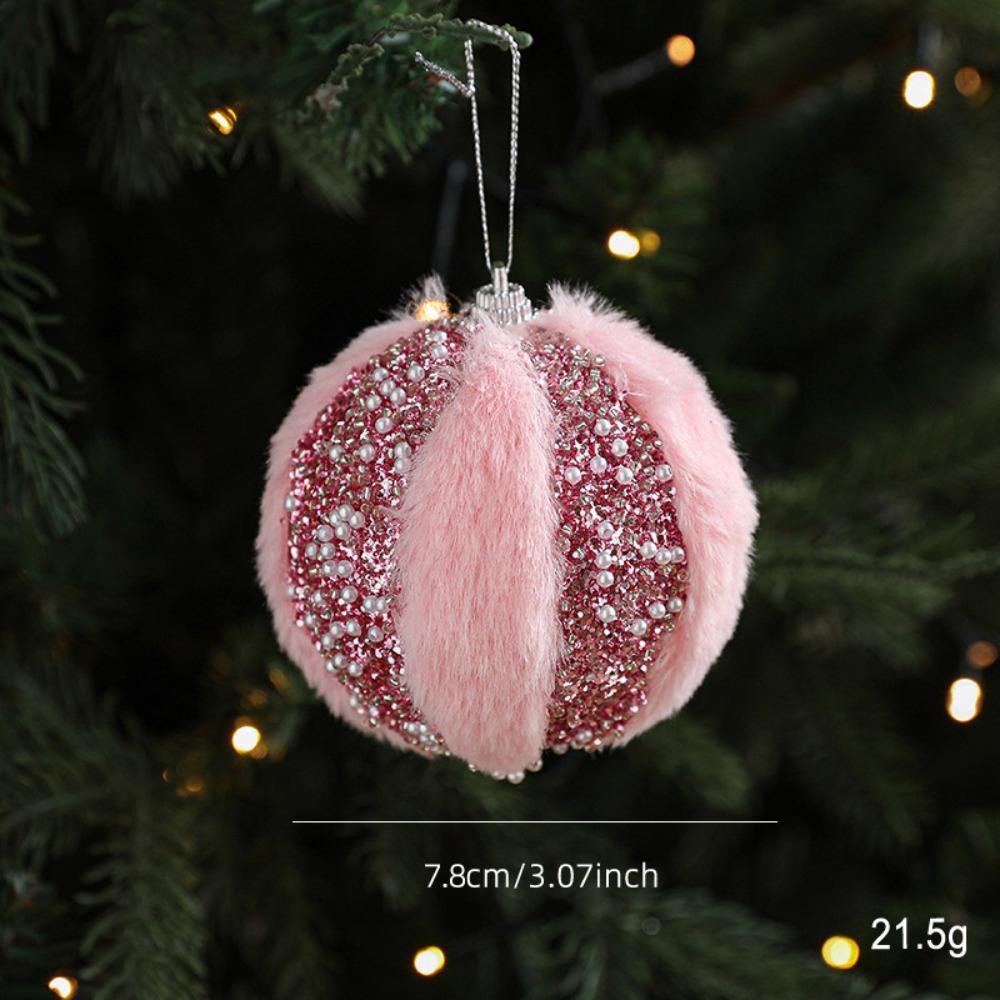Petal Christmas Tree Ornaments Pink Christmas Ball New Xmas Tree Hangings Pendant  Xmas Decorations